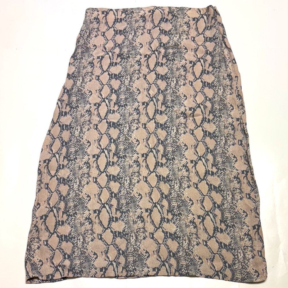 American Eagle women’s snake print midi skirt size medium